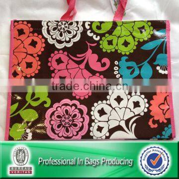 Lead Free PP Woven Laminated Flower Handbag