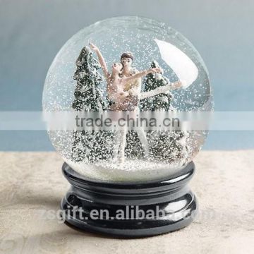 Polyresin+glass Water Globe Music snow ball Snow Globe