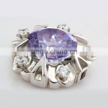 high quality fancy small 925 pure silver rhinestone diamante brooches for weddings invitation with platinum plated