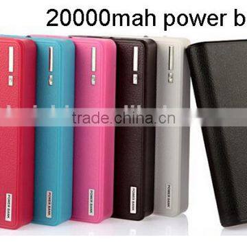 Dual usb wallet shaped smart portable charger power bank 20000mah