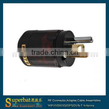 New P-079 Gold-Plated Pure Copper Poles US Power Plug