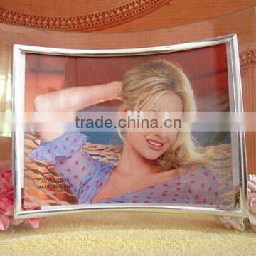 Wedding Favors Silver Bend Glass Photo Frame/Souvenir Gift Curved Glass Photo Frame                        
                                                Quality Choice