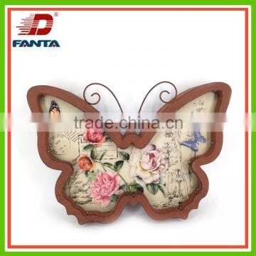 Wonderful metal butterfly and bird with hanger with LED light for wall deocr