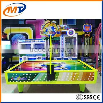 Top World 4 players air hockey children coin game simulator