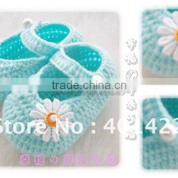 handmade crochet baby shoes kids new daisy shoes footwear for babies JPshoes001