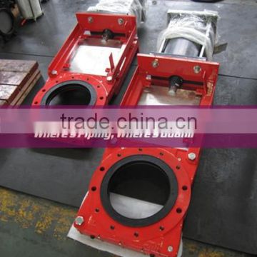 Large Size Casting Pneumatic Slurry Knife Gate Valve