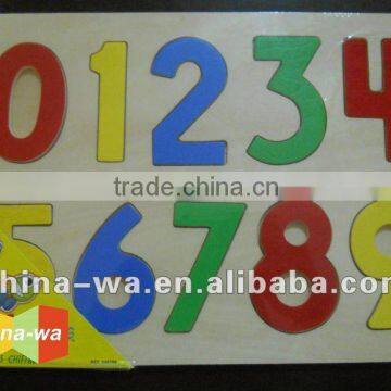 plywood number jiasaw puzzle learning toy for children