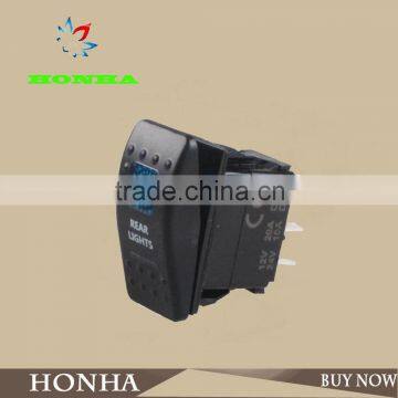 Factory 5 PIN Car Blue LED Light NO/ OFF BUMPER /ROCKER SWITCH photo-4