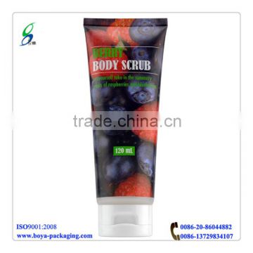 120ml body scrub plastic labeling tube