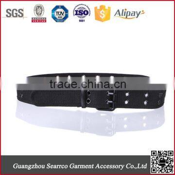 2015 fashion design more buttonhole canvas belt