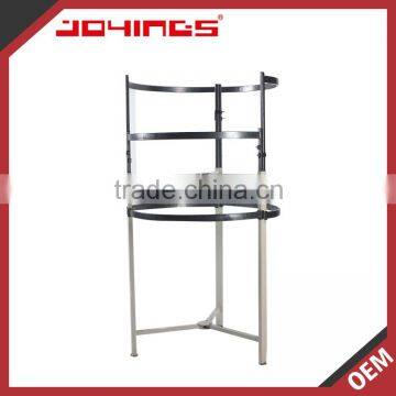 Floor Standing White Clothing Round Display Shelves