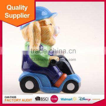 Hot Selling New Design Rabbit Shape Lovely Ceramic Piggy Bank photo-2