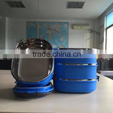 LUNCH BOX One Layer Stainless Steel Warm Stock Save Place Easy to Carry