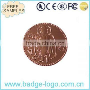 custom antique indian metal coin