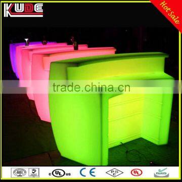 RGB Light Colours Changing Bar Furniture Modern LED Counter illuminated Table For Club and Bar