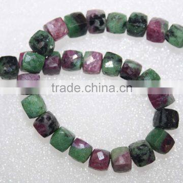 Natural Ruby Zoisite Faceted Box