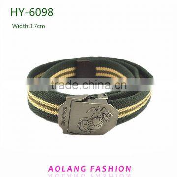 Fabric Belts jeans in stock Canvas belt Weaving nylon Plate buckles Men's belt wholesale fashion