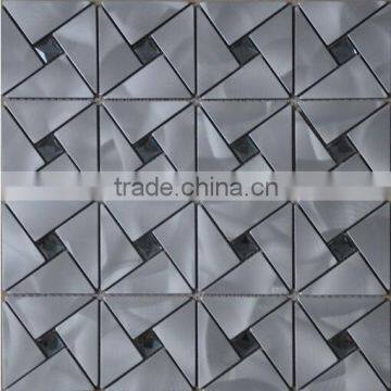 popular cheap nice sliver 300x300 building tiles aluminum mosaic tiles