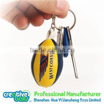 mini soccer/rugby ball key chain