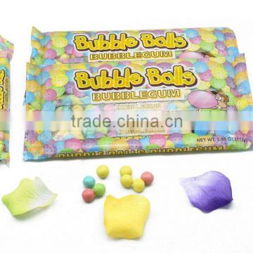 10ct tube packed round gum balls in bag(fruit bubble gum)