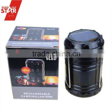 2016 Popular Emergency Outdoor Portable LED Solar Camping Lantern LED Lamp Light G-85 Lantern