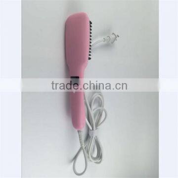 Gorgeous hair straightener 2 in 1 anion straight comb hair straightener with removable comb the pink