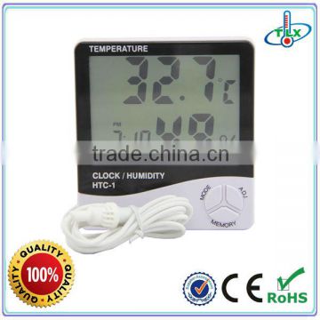 Factory Price Temperature Humidity Controller Digital Clock Thermo Hygrometer HTC-1