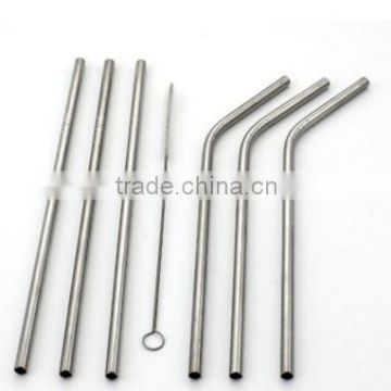Dia 6mm Length 10.5 Inch 304 Food Grade Stainless Steel Straw Stainless Steel Drinking Straw for Mason Cup photo-2