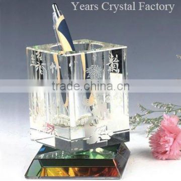 glass pen holder, fancy pen holder