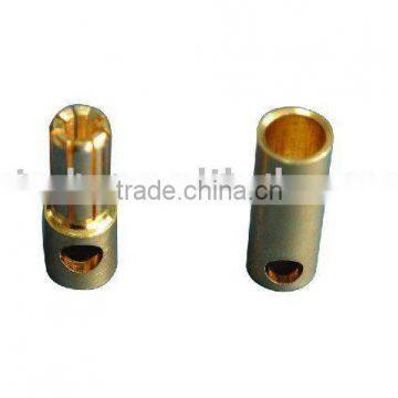 5.0mm gold bullet connector/plug male and female