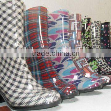 women fashion pvc rainboots