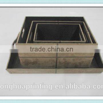 China Hot Selling Practical Decorative Wooden Office Stationary Box