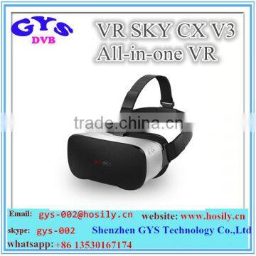 All-in-one VR SKY CX V3 android 4.4 3D glasses Plastic VR Headset with 1080P Screen