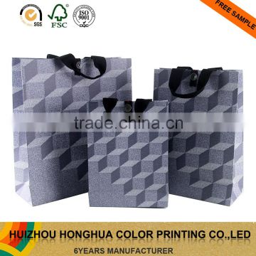 Customized Paper Gift Bag Paper Decorative 3D Design Packaging Bags Shopping Bag with Snap Cloure