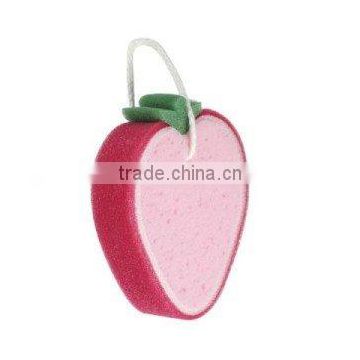 strawberry bath sponge