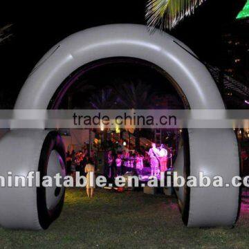 Giant inflatable headset