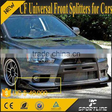 Carbon Fiber Universal Front Splitters for Cars in Common Use