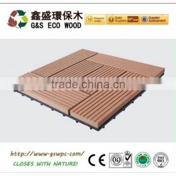 Wood plastic composite wpc diy decking flooring