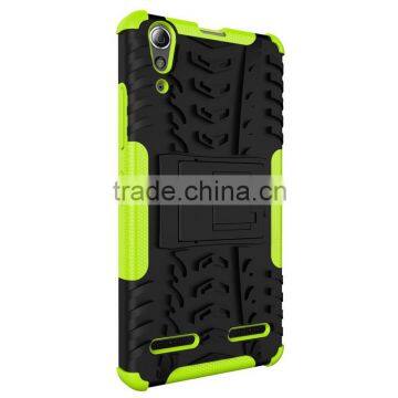 Ultra High Quality Armor Rugged Kickstand Heavy Duty TPU+PC 2 in 1 Case For Lenovo A6000/A6000 Plus Hard Case Lowest Price photo-2