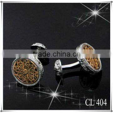 Gold and rhodium plated New designs hot selling fashion Cufflinks