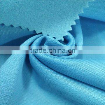 Plain style 100% polyester for track suits and jogging suit fabric super poly