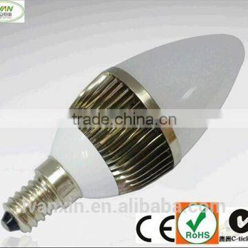 4w 240lm candle light led price with C-tick CE FCC ROHS certificate