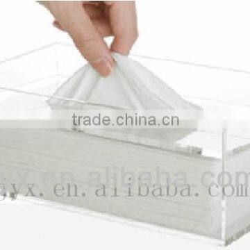 Clear acrylic napkin box/wholesale acrylic tissue box