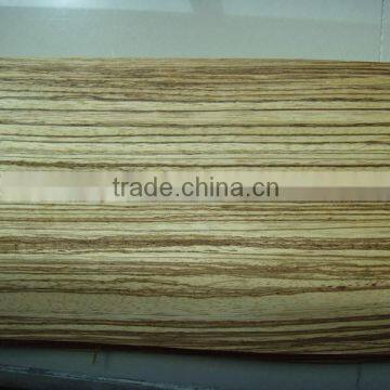 Natural Zebra Veneer with Fleece Paper for Plywood