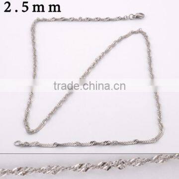 2014 stainless steel latest long chain necklace(VN20057)