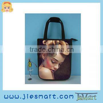 JSMART custom printed lady handbag sublimation straight handbag