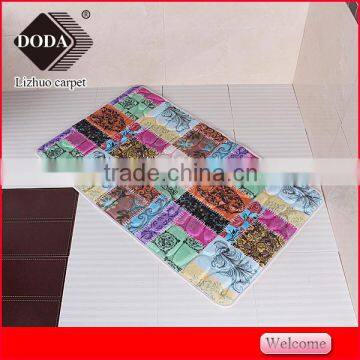 new design colorful printing embossing Polyester Shaggy Carpet bath mat livingroom rugs