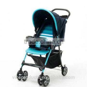 Suitable from birth adult baby stroller with one section canopy