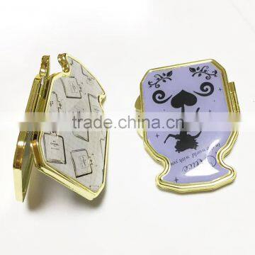 2016 women oval pocket mirror compact mirror pocket mirror