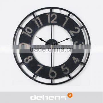 DEHENG European large iron outdoor wall clock